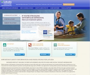 This was the desktop version of the Latuda.com website.