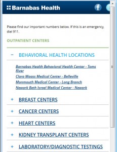Barnabas Health Mobile - Outpatient Services