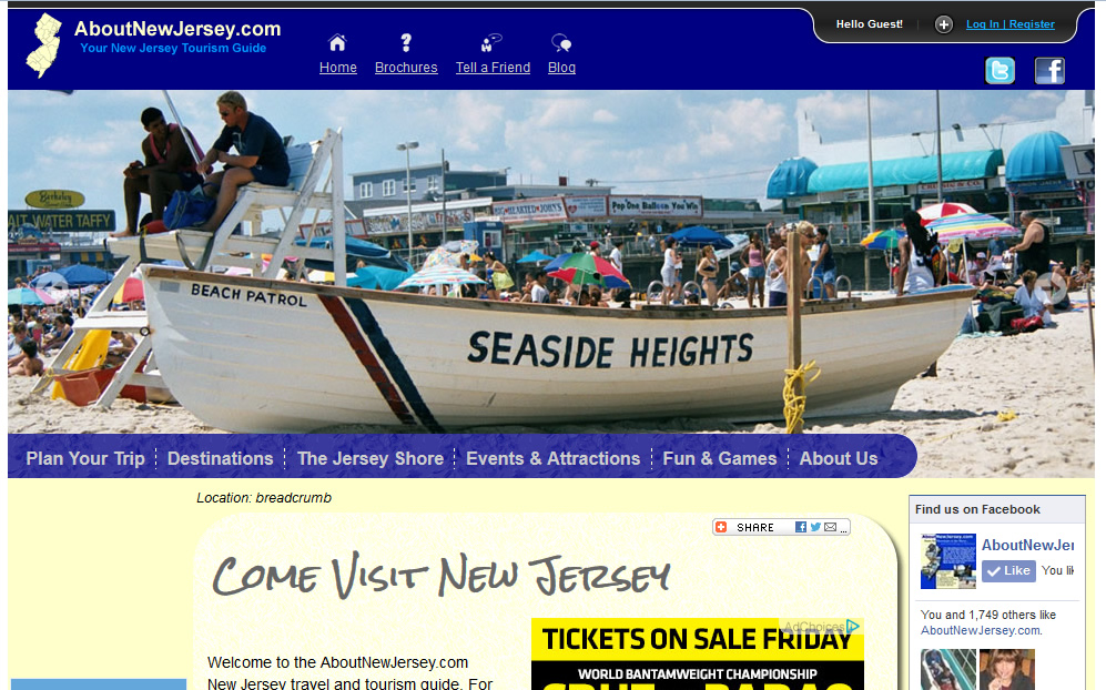 AboutNewJersey.com - Main Page