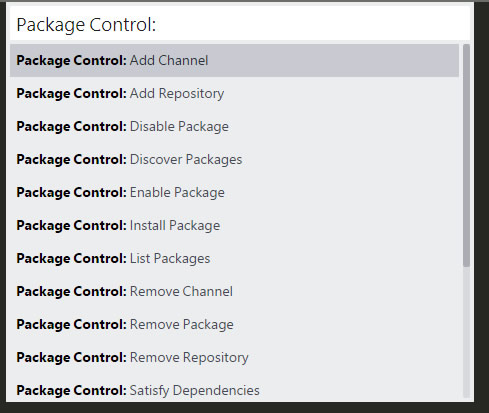 Sublime Text3 Package Control Popup